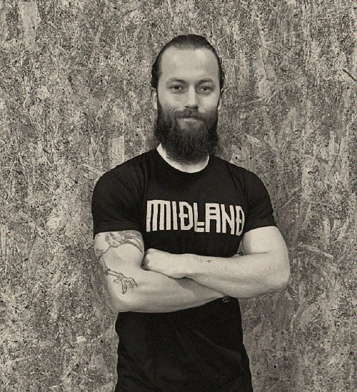 Albert Riera, con la camiseta de Midland